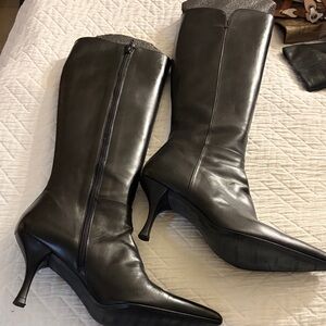Stuart Weitzman Black Heeled Boots